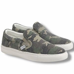 J. Crew Factory ‘Road Trip Printed Canvas Slip-On Sneakers’ in “Camo” Size 8